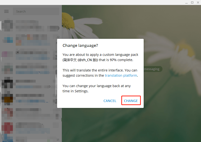 Telegram Desktop Change Language 