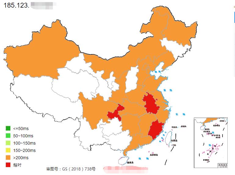 oneprovider 土耳其机房全国Ping