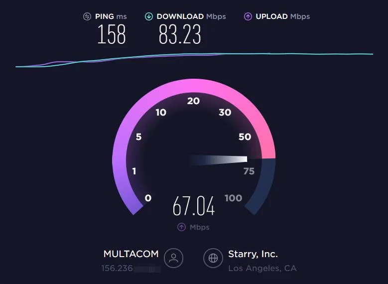 云创网络 洛杉机 CN2 GIA 机房 Speedtest