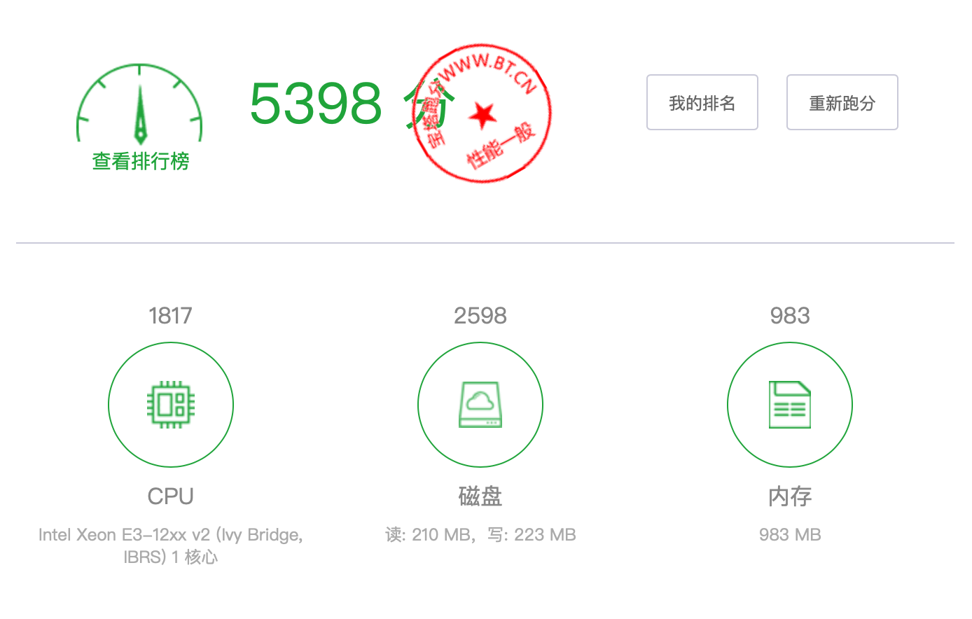 六六云 香港三网CN2 GIA建站 HK-1H1G-CN2-KVM 套餐宝塔跑分