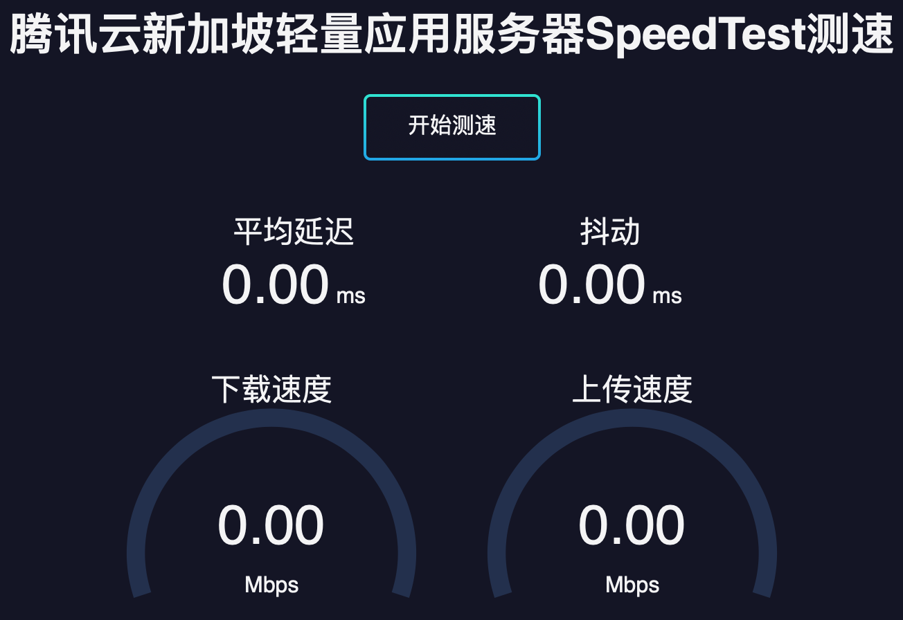 腾讯云新加坡轻量应用服务器非官方测速站点