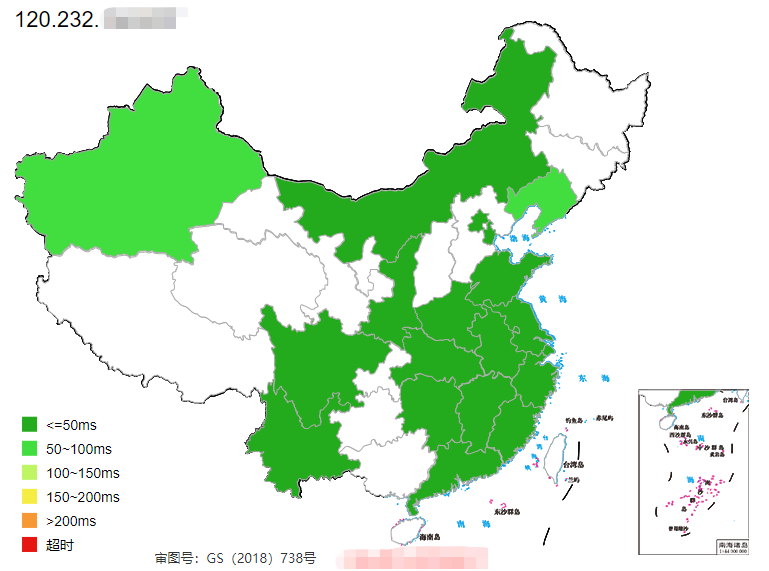 CMCUCT 广州移动1Gbps套餐全国ping