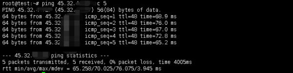 上海 CN2 与 VUltr 日本东京机房 ping 测试