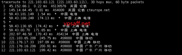 MoeCloud UK 广州移动回程路由
