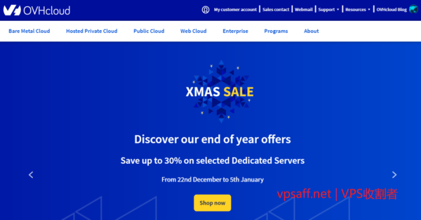 OVH Dedicated servers 30% off