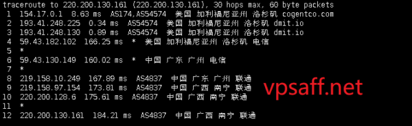 DMIT美国洛杉矶sPro系列广西南宁联通回程