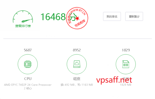 DMIT美国洛杉矶sPro系列宝塔跑分