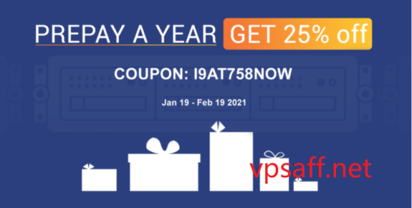 iON Cloud 年付75折促销活动，2vCPU/2GB/60GB SSD/3TB/年付$121