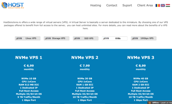 HostSolutions NVMe VPS