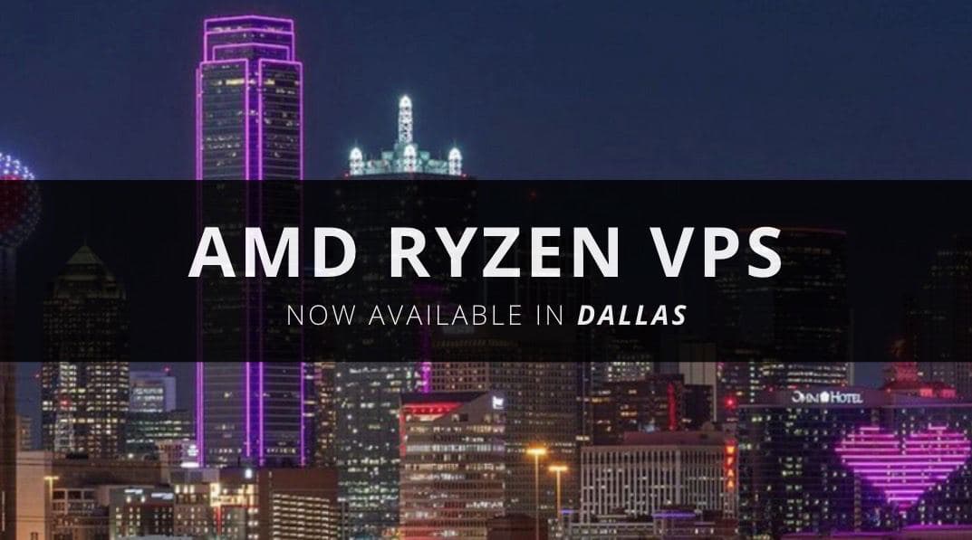 RackNerd 新上美国达拉斯机房 (DALLAS) AMD Ryzen的VPS，2000G@1Gbps/年付$14