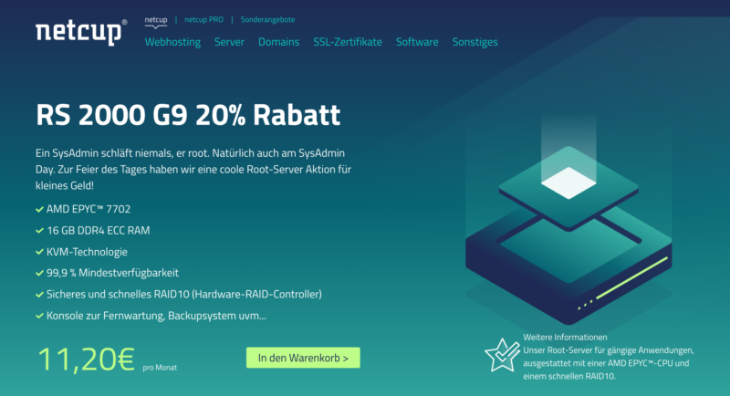 nettcup RS 2000 G9 20% Rabatt