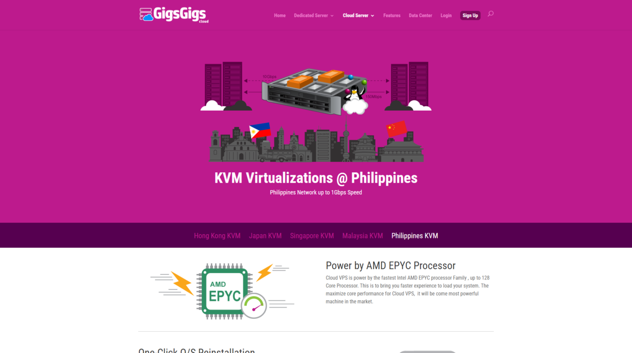 GigsGigsCloud 菲律宾云服务器