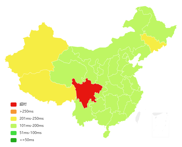 AcckCloud美国洛杉矶4837 VPS服务器移动延迟