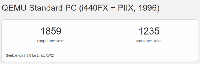 Evoxt法国VPS geekbench6测试