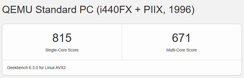 丽萨主机美国芝加哥大带宽VPSgeekbench6测试