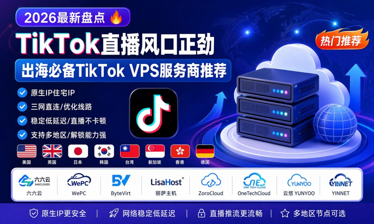 TikTok直播VPS服务器