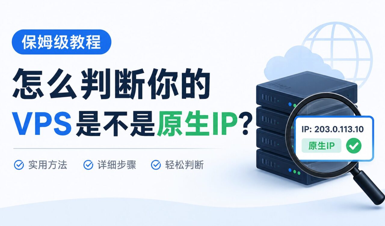 保姆级教程：怎么判断你的VPS是不是原生IP？