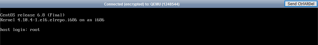 KiwiVM Interactive Root Shell Emergency Console
